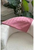Koza Desen İpeksi Jakar Şal - Pudra Pembe