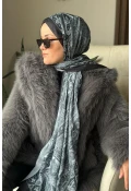 Özel Seri Etro Desen Soft Pamuk Şal -  Siyah 