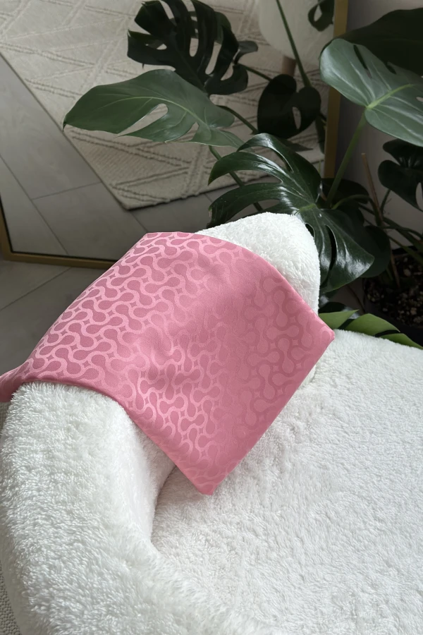 Bloom Desen İpeksi Jakar Şal - Şeker Pembe
