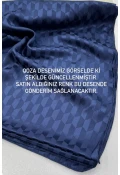 Koza Desen İpeksi Jakar Şal - Yağ Yeşili