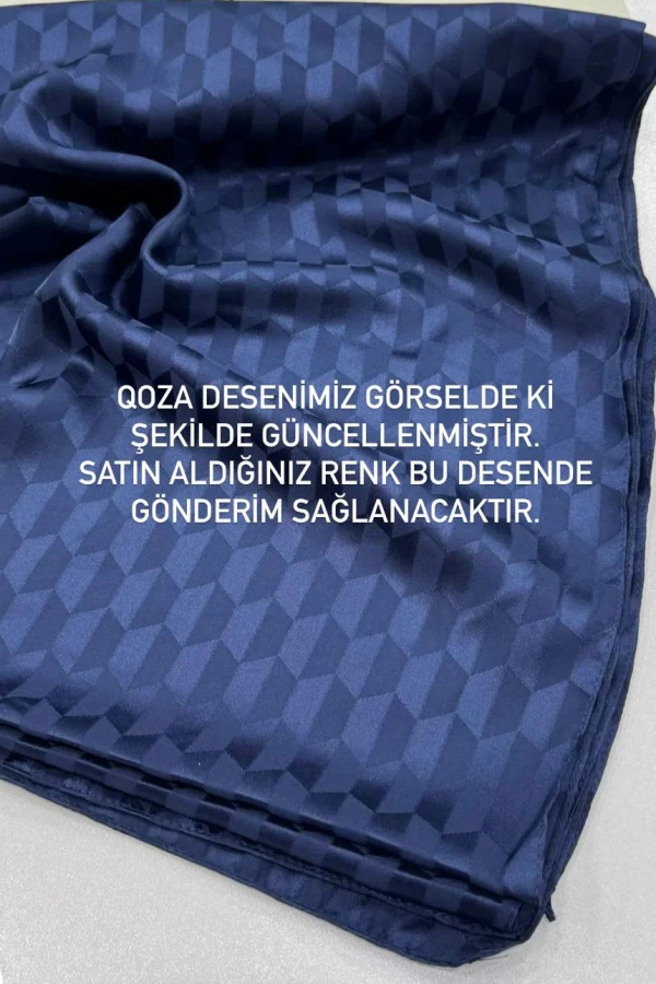Koza Desen İpeksi Jakar Şal - Siyah